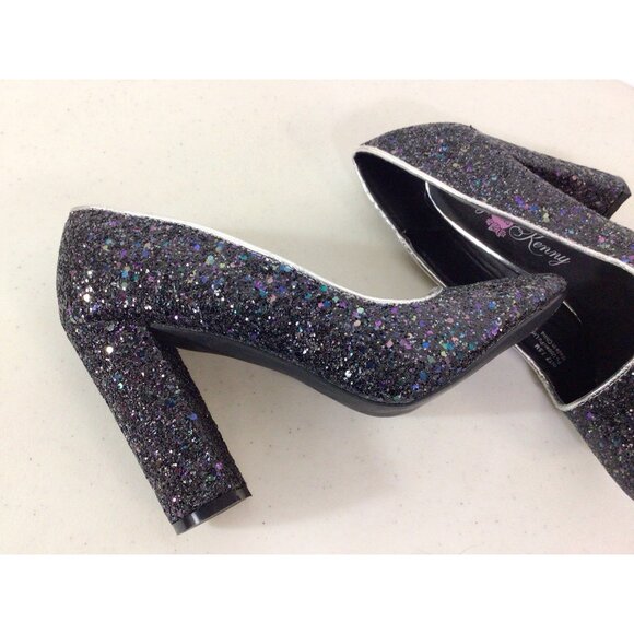 Penny Loves Kenny Sequin Sparkly Heels Pumps Womens 7.5 - Picture 3 of 8